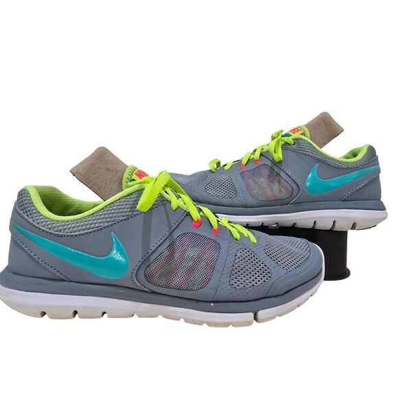 Nike Flex Fit Sole Run 642767-009 Women's Gray Lace Up Sneakers Shoes Size 8.5 - Picture 1 of 7